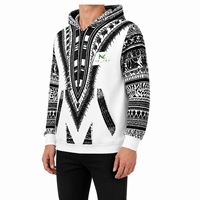 Sweat-shirt à capuche unisexe personnalisé avec imprimé tribal Dashiki, streetwear d'hiver, hip-hop, veste en polaire surdimensionnée, sweat-shirt décontracté