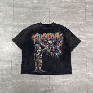 Fabricantes de Ropa Personalizada, Camisetas para Hombre con Estampado DTG, Estilo Oversize, Vintage, Lavado Ácido, Desgastado - Product Image 4