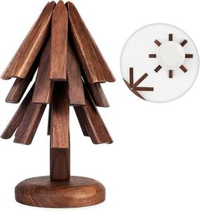 Woody24into7 Reclaimed Wood Light <b>Weight</b> Dishwasher Safe Drink Pads - Product Image 2