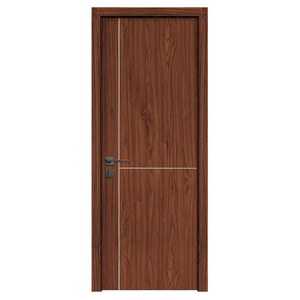 Puerta de PVC Impermeable de Fábrica OEM, Diseño para Habitaciones, Antitermitas, Aislamiento Acústico, Puerta de WPC Compuesta de Madera, Duradera para el Hogar - Product Image 1