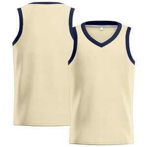 Custom basketball jersey V-neck sleeveless tank <b>top</b> Sublimated print jersey Breathable polyester <b>mesh</b> - Product Image 2