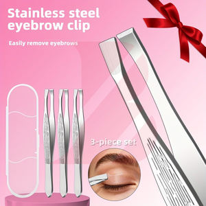 Pinzas para Cejas de Último Diseño con Patrón, Accesorio de Belleza de Alta Gama para Mujer, Herramienta de Depilación de Precisión para Cejas Perfectas - Product Image 2