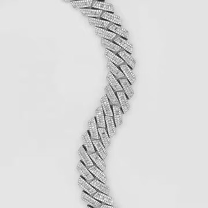 Top High Quality Hip Hop Cuban Link Infinity <b>Chain</b> Yellow Gold Moissanite Round <b>Diamond</b> for <b>Men</b> & Women Export Quality at Price - Product Image 4