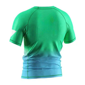 เสื้อรัดกล้ามเนื้อแขนสั้นสำหรับ MMA/BJJ แบบขายส่ง สั่งทำได้ พิมพ์ลายด้วยความร้อน ระบายอากาศ แห้งเร็ว เหมาะสำหรับการฝึกซ้อมในยิม - Product Image 4