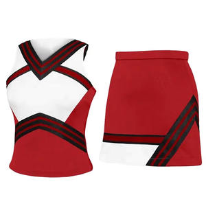 Ensemble d'uniformes de cheerleading personnalisés en polyester sublimé sans couture, tissu athlétique respirant, prêt pour la compétition, design aux couleurs vives - Product Image 4