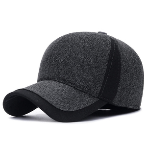 <b>Men</b> Autumn <b>Winter</b> Warm <b>Caps</b> Older Cotton Warm <b>Winter</b> Wool Baseball <b>Cap</b> - Product Image 3