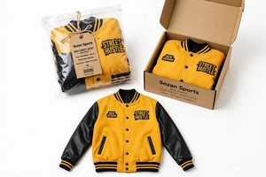 Chaqueta Varsity Transpirable para Hombre, Tallas Grandes, con Mangas de Lana, Bloques de Color, Parches de Letras, Estilo Urbano, Chaqueta de Béisbol con Ribete de Piel de Oveja - Product Image 6