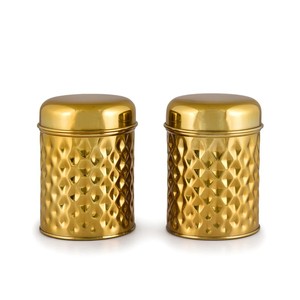 Best Quality Hammered Metal Tea Coffee Sugar Canister <b>Kitchen</b> <b>Storage</b> <b>Jar</b> in Bulk Price - Product Image 1