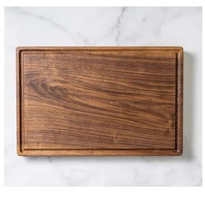 Tabla de cortar de madera de nogal macizo natural de alta calidad para uso en la cocina, bandeja para servir verduras y queso - Product Image 3