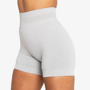 Vintage Woven Mid Waist Colored Canvas Women's Sports Shorts Women's High Waist Gym Shorts New Design <b>Athletic</b> Running Fitness - Product Image 6