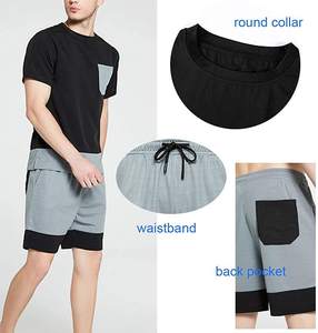 Ensemble de survêtement pour homme personnalisé avec logo imprimé en 3D, surdimensionné, 340 g/m², confortable, streetwear, hip-hop, uni, 100 % coton, poids moyen - Product Image 2