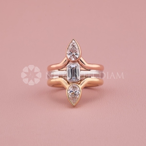 Elegant Look's Round Cut Diamond <b>Rings</b> Lab Grown Rose Gold Diamond <b>Ring</b> Fine Diamond Jewelry for Women's from <b>Indian</b> - Product Image 1