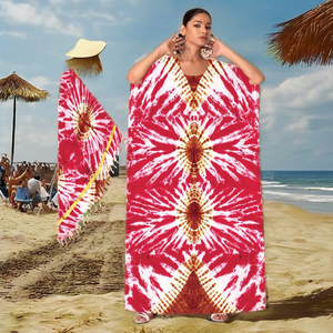 Conjuntos Étnicos KAFTAN - Vestidos Casuales Largos hasta el Suelo para Fiestas Nocturnas de Otoño/Primavera - Product Image 2