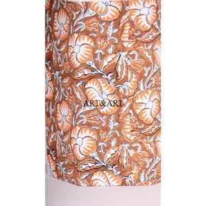 Maneras creativas de reutilizar cajas de cartón para hacer contenedores de basura con estampado floral artesanal y tela de algodón. - Product Image 3