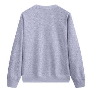 เสื้อสเวตเชิ้ตสีเทาสำหรับผู้ชาย ผ้าฝ้ายฟลีซ คอกลม ผลิตตามสั่ง แบรนด์ส่วนตัว ขายส่ง ผู้ผลิตเสื้อผ้า ผู้จัดจำหน่ายจำนวนมาก สำหรับแบรนด์สหรัฐอเมริกาและยุโรป - Product Image 1