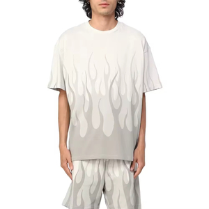 เสื้อยืดคอกลมแขนสั้นทรงสลิมฟิตผ้าโพลีเอสเตอร์/คอตตอนสำหรับผู้ชาย ขายส่ง ชุดเซ็ตเสื้อยืดและกางเกงขาสั้น ฤดูร้อน ไซส์พลัส - Product Image 2