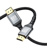Nouveau câble HDMI 2.1 8K 60Hz 4K, haute résolution, transmission vidéo haute vitesse, ordinateur portable, ordinateur, téléviseur, moniteur, connexion de carte graphique