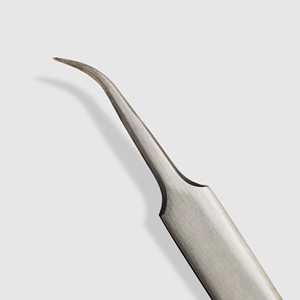 Pince à cils antistatique colorée avec logo personnalisé, pince à sourcils à pointe en fibre pour une préhension parfaite, idéale pour les extensions de cils - Product Image 2