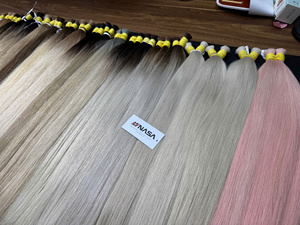 ผมแท้เวียดนาม NASA HAIR VIETNAM ขายดี 100% ผมเวอร์จินไม่ผ่านกระบวนการใดๆ ไม่หลุดร่วงง่าย ไม่พันกัน นุ่ม เงางาม มีสีสัน - Product Image 1