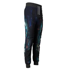 Pantalones Deportivos Estampados Florales para Hombre, Cintura Elástica con Cordón, Joggers Casuales Ligeros de Poliéster, Diseño Sublimado, Ropa de Verano - Product Image 5