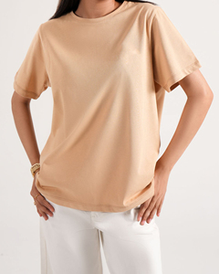 T-shirt décontracté unisexe en jersey à manches courtes 100 % coton, coupe ample, imprimé graphique rétro, durable, pour l'été – Fabricants - Product Image 6