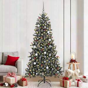 Albero di Natale artificiale verde da 82,68 pollici con 300 LED - Product Image 1