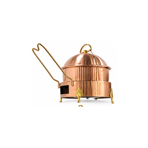 Chauffe-plat Aurevia GildedPyramid Royal Design en acier inoxydable finition miroir, durable et écoresponsable - Product Image 6