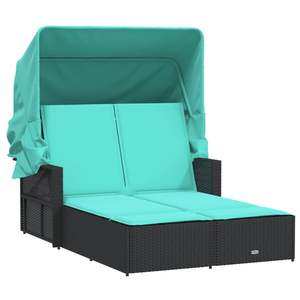 Chaise longue double noire - Product Image 2