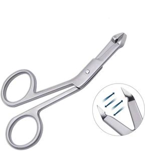 Pinzas de Cejas de Acero Inoxidable de Alta Calidad, Estilo Tijera con Punta Inclinada para Depilación y Cuidado de Pestañas - Product Image 3