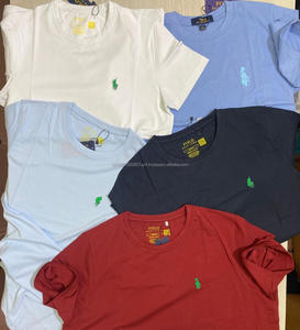 Lote de ropa, excedentes de existencias, camisetas de algodón de marca para hombre, Bangladesh, alta calidad, colores variados, tallas S, M, L, XL, 2XL. - Product Image 1