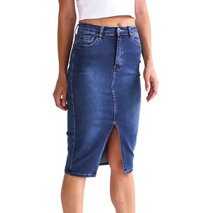 Hot Selling Premium Quality New Style Women Jeans Outfits Sexy Regular Slim Denim Skirt Hot Selling Wholesale Low Price - Product Image 2