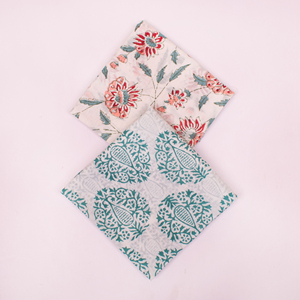 Unisex Wristband Cotton <b>Square</b> Bandana <b>Scarf</b> Floral Print Skin Friendly Spring Summer Casual Wear Bohemian Wrap - Product Image 3