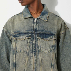 Wholesale Custom High Quality 100% Cotton Denim <b>Racing</b> <b>Jackets</b> Trending Men's Wear for sale with low price - Product Image 5