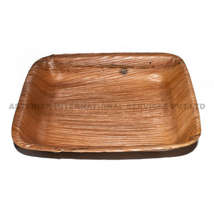 Fruits compostables plateau de service assiette à feuilles ensemble compostable écologique assiettes à vaisselle pour le stockage assiettes à légumes à salade - Product Image 5