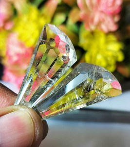 Cuarzo Rutilo Amarillo Natural, Gema Suelta con Corte Elegante, Gema de Alta Calidad para Joyería, Anillos y Colgantes, Venta al Por Mayor - Product Image 2