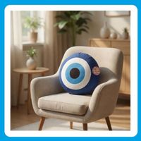 Coussin décoratif en peluche Evil Eye pour salon, canapé, chambre et décoration intérieure, vente en gros