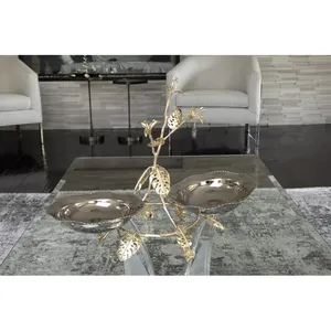 Luxury Hammered <b>Ceramic</b> Bowl for Hotel Restaurant Decor Showrooms Events Eco-Friendly American Style On-Glazed Artistic Plated - Product Image 4