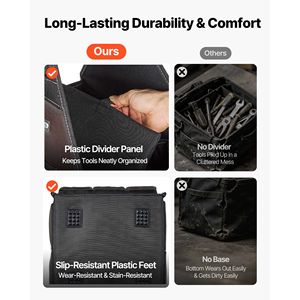 Borsa Porta Attrezzi da 13 Pollici con 45 Tasche - Organizer per Manutenzione Elettrica con Tracolla Regolabile - Product Image 5