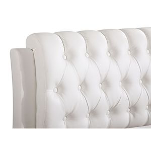 Elegante Letto Singolo in Legno Bianco per Spazi Contemporanei - Product Image 4