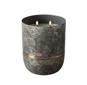 Classic Style Rose Gold Black & White Candle <b>Jar</b> Holder Latest Design Home Decorative Item From India - Product Image 4