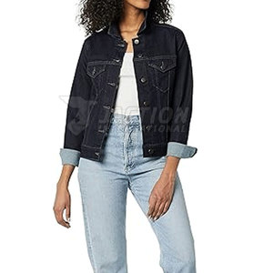 Chaqueta de Mezclilla para Mujer con Cuello Camisero, Color y Talla Personalizables, Talla Grande, Transpirable y Ligera para Uso en Exteriores - Product Image 3