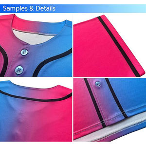 Uniformes de Béisbol Estilo Atlético, Tela de Poliéster Resistente, Propiedades de Absorción de Humedad, Diseño Tradicional con Botones - Product Image 4