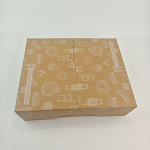 PT PACK Vacaciones Venta al por mayor Flip Table Party Chocolate Cookie Kraft <span class=keywords><strong>Bandejas</strong></span> de cartón Caja de pastoreo Embalaje - Product Image 4