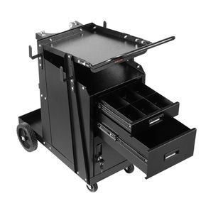 Carrello per Saldatura Antifurto Resistente con 2 Cassetti Bloccabili, Capacità di Carico Statica 350 LBS, Ruote Girevoli a 360 Gradi, Modello 2022 - Product Image 1
