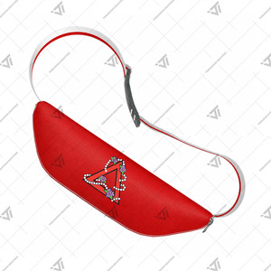 Custom Wholesale Greek Delta | Sigma | Theta Sorority Clothing Embroidered Faux Leather Fanny Pack Bag - Product Image 3