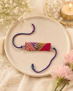 Rangrata – Nouveaux Liens de Rakhi Phulkari en Coton Faits Main et Bracelets Punjabi Rakhdi Colorés pour le Festival de Raksha Bandhan – Cadeau pour Frère - Product Image 2