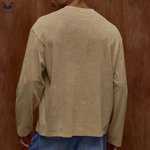 Camiseta de manga larga a la moda para hombre, suministro directo de fábrica, transpirable, corte relajado, ajuste slim, producto de la mejor calidad. - Product Image 3