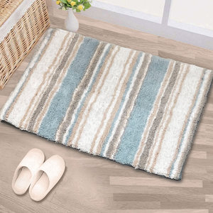 Luxury Microfiber <b>Bath</b> Mat Soft Absorbent Polyester Bathroom Rug with Non-slip Plain Style Factory Wholesale for Home Hotel - Product Image 1