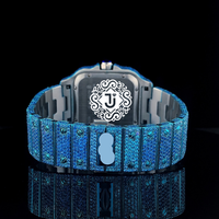 Montre à mouvement automatique avec cadran en saphir vert et diamants Moissanite VVS, idéale pour les mariages et les cadeaux, disponible à un prix avantageux.