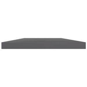Set of 4 High Gloss Grey Engineered Wood Shelves for <b>Wall</b> & <b>Display</b> - Product Image 3